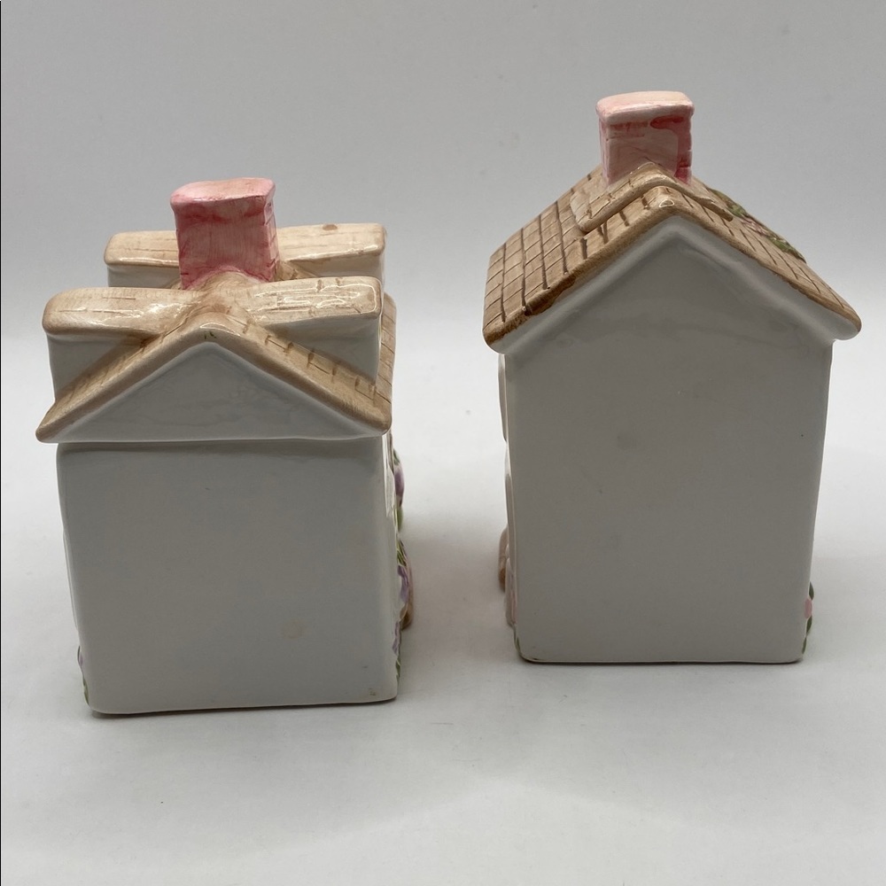 Vintage Country Cottage Hand Painted Ceramic Sugar & Creamer 2 Piece Set - Picture 8 of 8